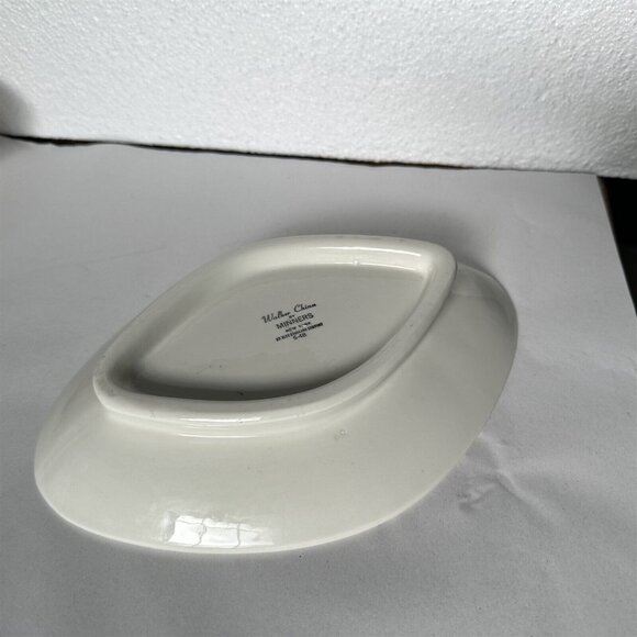 Walker China Diamond Shape Platter By Minners New York 6-48 White Restaurantware - Picture 5 of 7